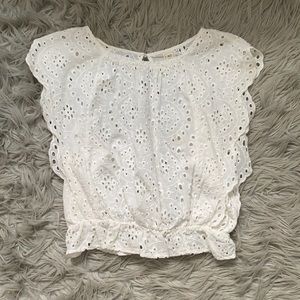 White lace top